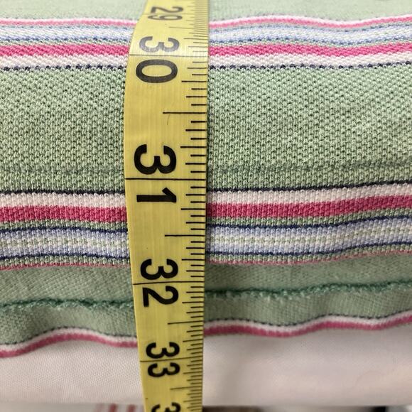 Polo Ralph Lauren Polo Shirt Green Pink Stripe Men's 4XB Big Rugby Golf Pastel - Picture 7 of 10